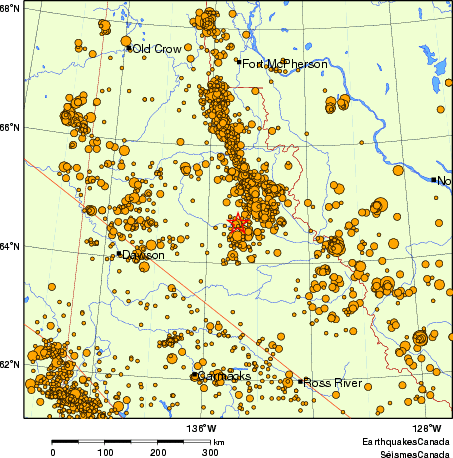 carte des des séismes de magnitude 2,0 et plus depuis 2000