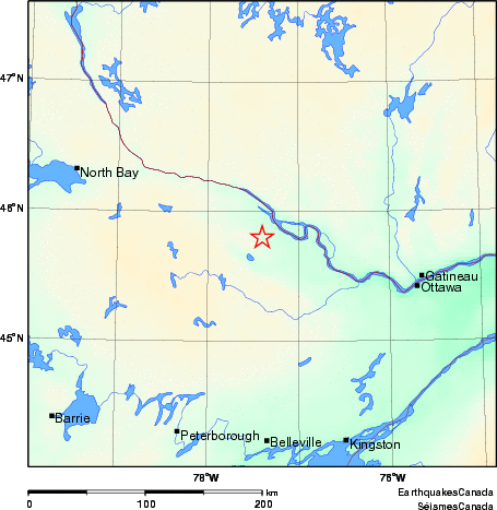 Map of Earthquake Area