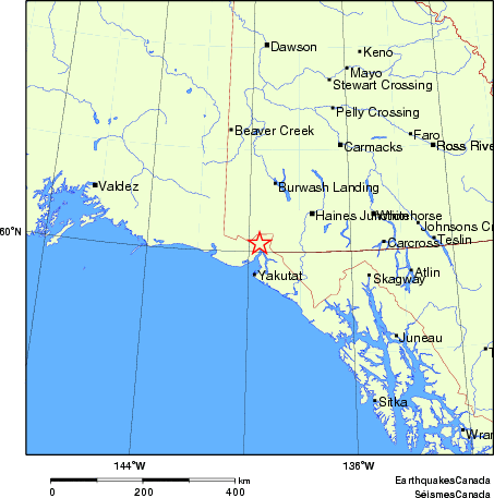 Map of Earthquake Localities