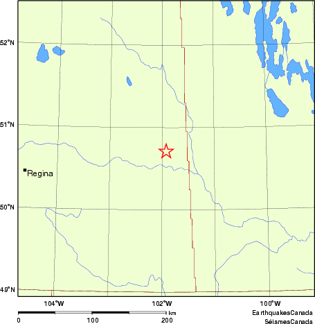 Map of Regional Seismographs