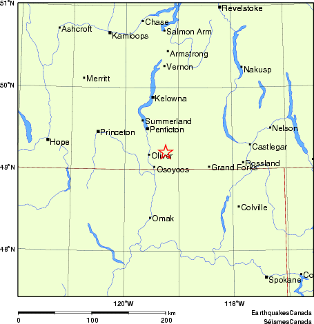 Map of Earthquake Localities