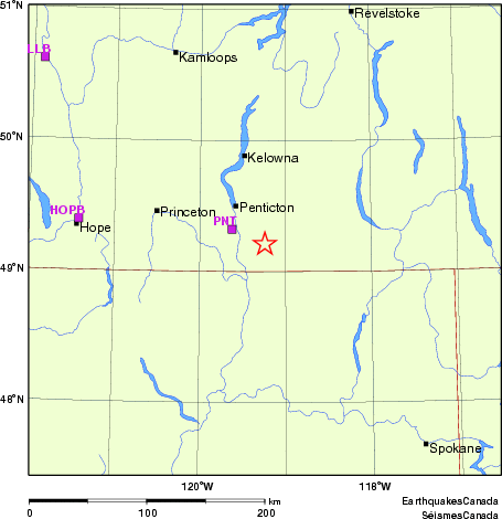 Map of Regional Seismographs