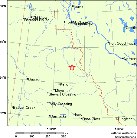 carte des endroits près de l'épicentre