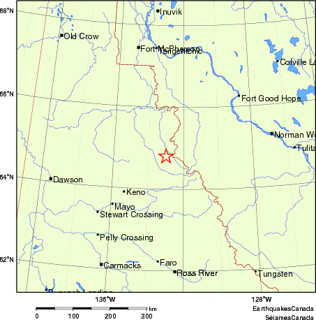 carte des endroits près de l'épicentre