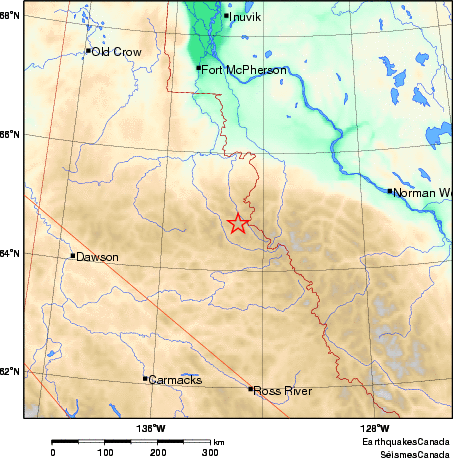 carte des environs du séisme