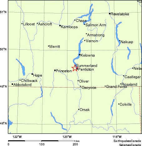 Map of Earthquake Localities