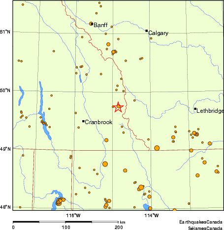 Map of earthquakes magnitude 2.0 and larger, 2000 - present