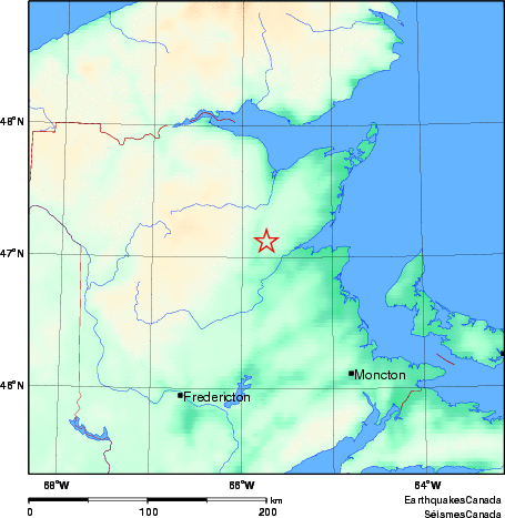 Map of Earthquake Area