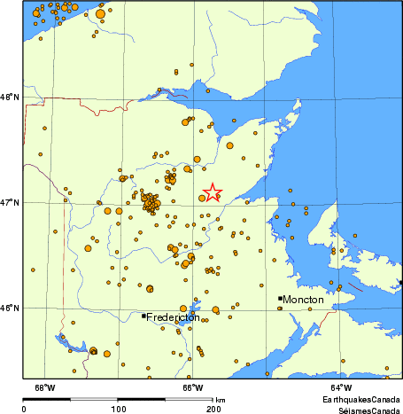 Map of earthquakes magnitude 2.0 and larger, 2000 - present