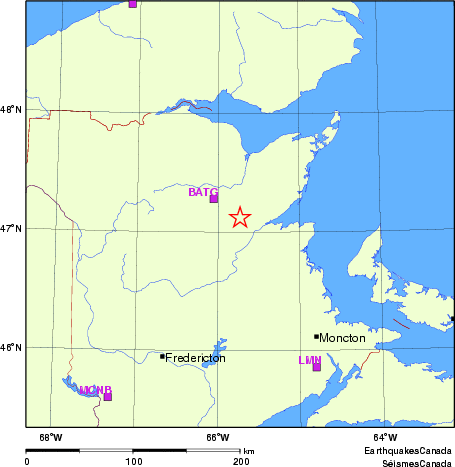 carte des localisations des stations sismologiques locales