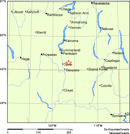 Map of Earthquake Localities