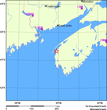 carte des localisations des stations sismologiques locales