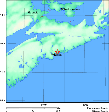 Map of Earthquake Area