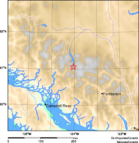 Map of Earthquake Area