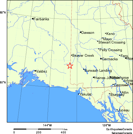 Map of Earthquake Localities