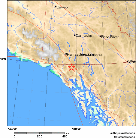 Map of Earthquake Area