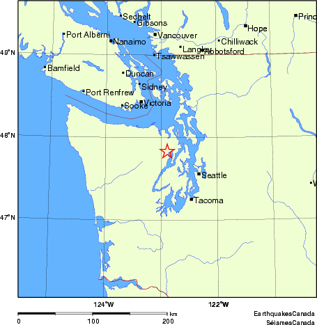 Map of Earthquake Localities