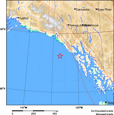 Map of Earthquake Area