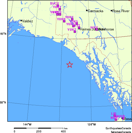 Map of Regional Seismographs