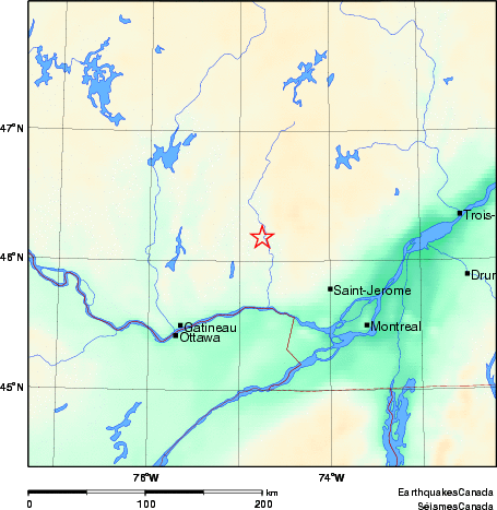 Map of Earthquake Area