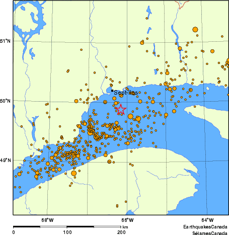 Map of earthquakes magnitude 2.0 and larger, 2000 - present