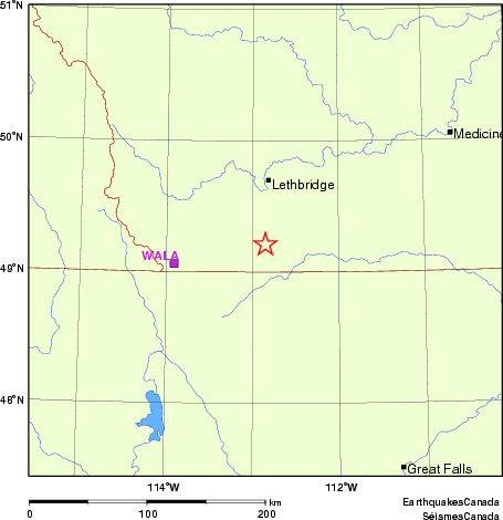 Map of Regional Seismographs