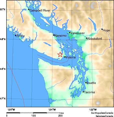 Map of Earthquake Area