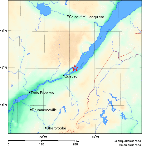 Map of Earthquake Area