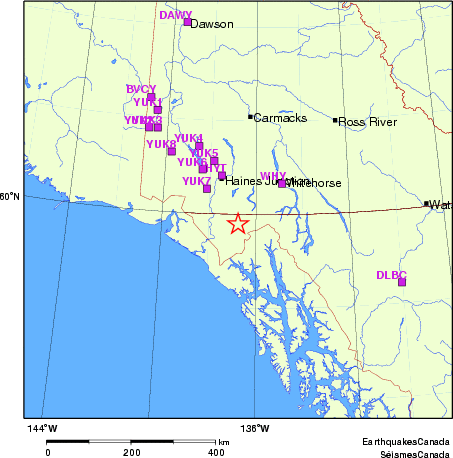 carte des localisations des stations sismologiques locales