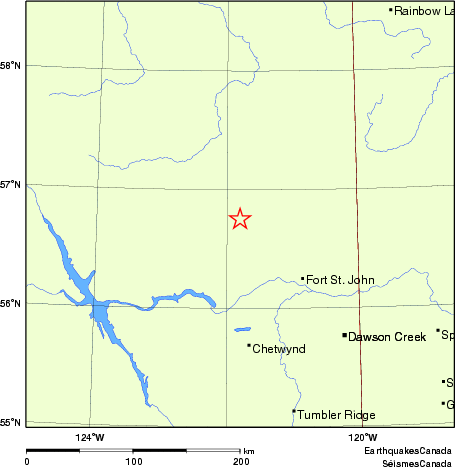 Map of Earthquake Localities