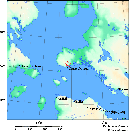 Map of Earthquake Area