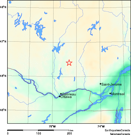 Map of Earthquake Area