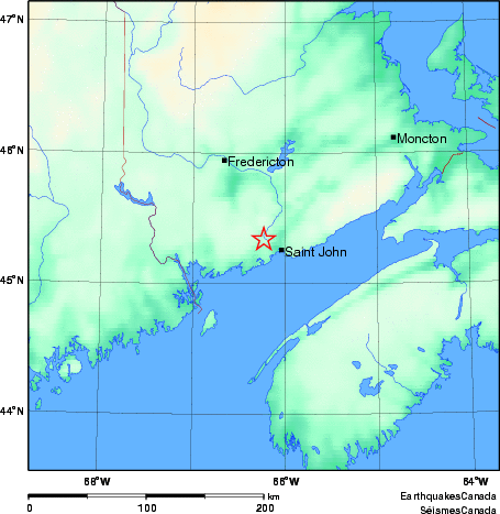 Map of Earthquake Area