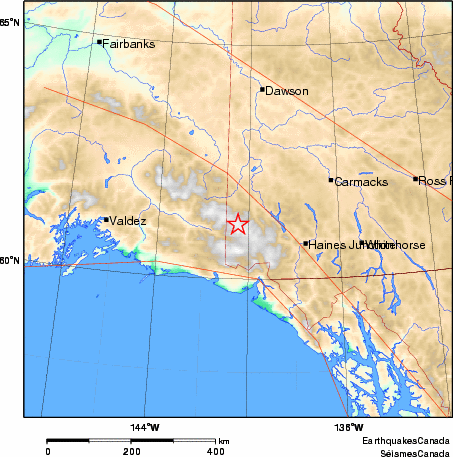 Map of Earthquake Area