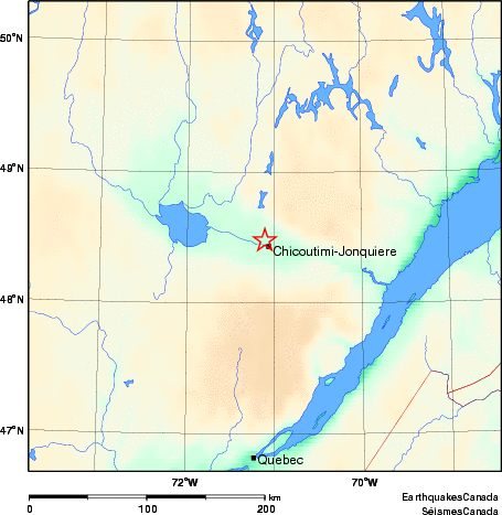 Map of Earthquake Area