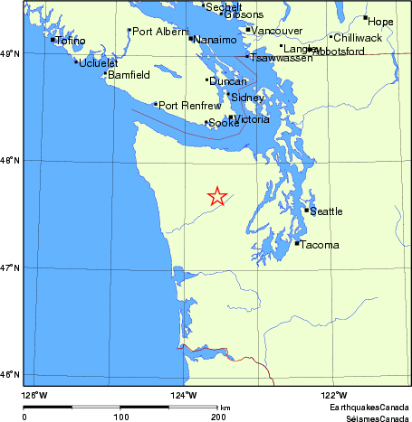 Map of Earthquake Localities