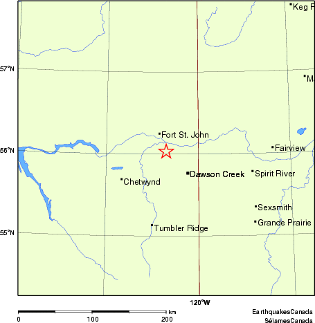 Map of Earthquake Localities