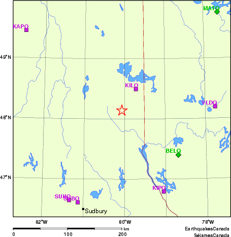 Map of Regional Seismographs