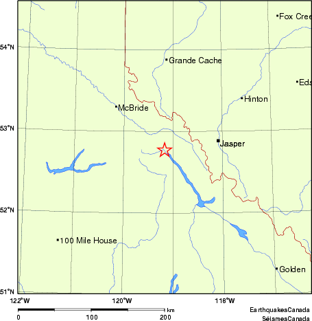 Map of Earthquake Localities