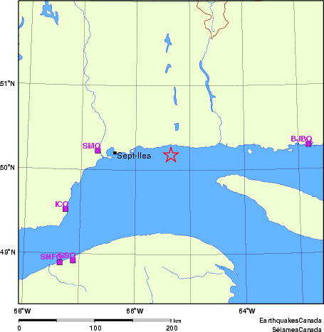 carte des localisations des stations sismologiques locales