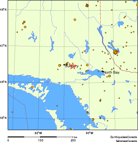 Map of earthquakes magnitude 2.0 and larger, 2000 - present