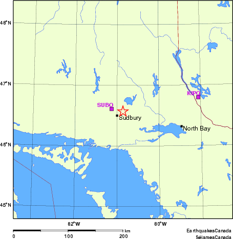 Map of Regional Seismographs