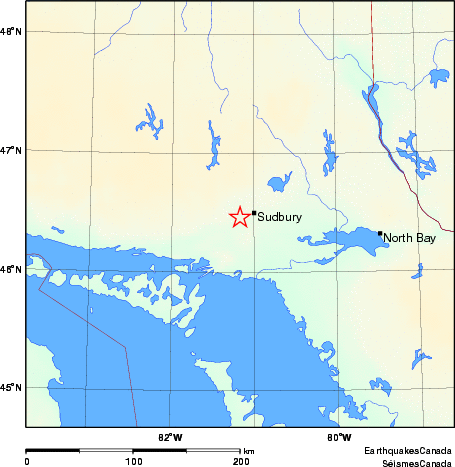 Map of Earthquake Area