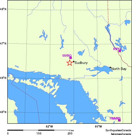 Map of Regional Seismographs