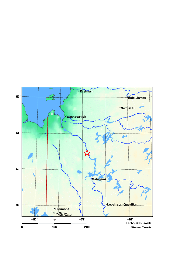 Map of Earthquake Area