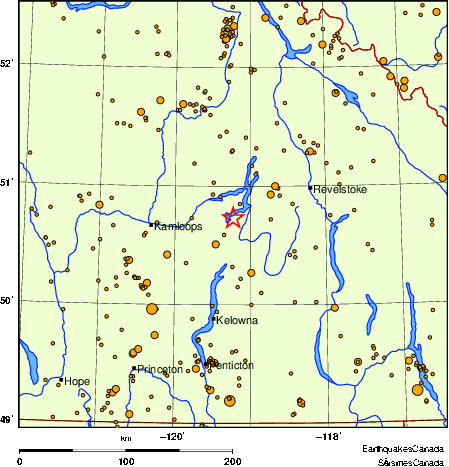 Map of earthquakes magnitude 2.0 and larger, 2000 - present