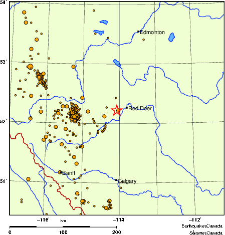 Map of earthquakes magnitude 2.0 and larger, 2000 - present