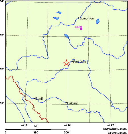 Map of Regional Seismographs