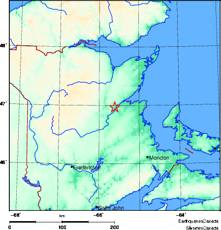 Map of Earthquake Area