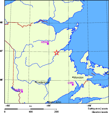 Map of Regional Seismographs